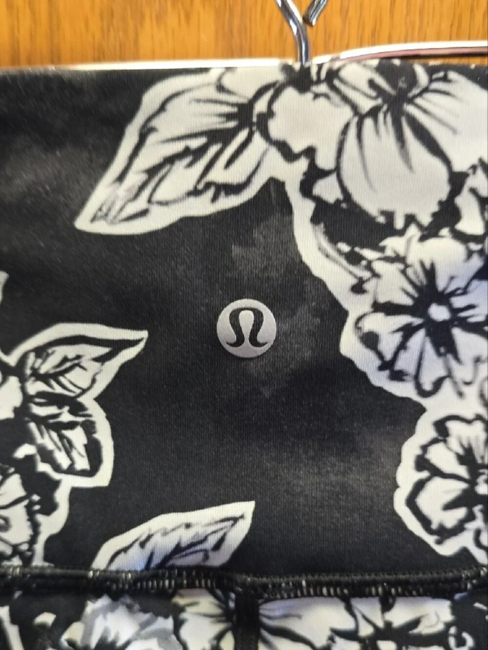 lululemon athletica Black and White Floral High-Rise Leggings